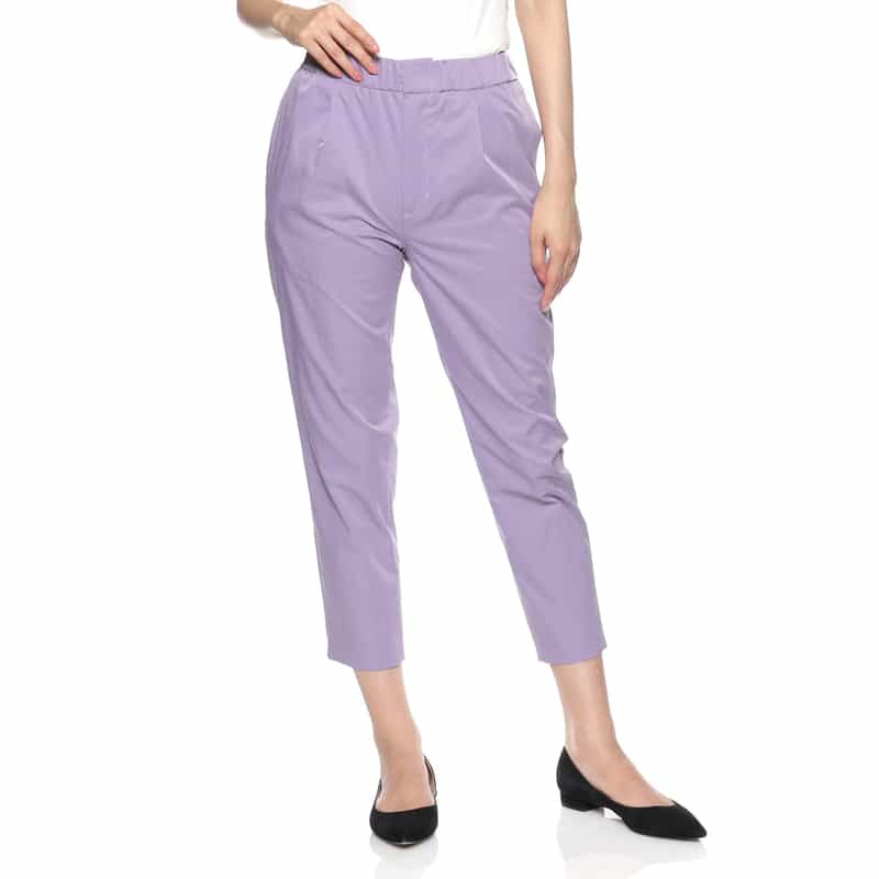 BARNEYS NEW YORK ウォッシャブル ストレートパンツ PURPLE