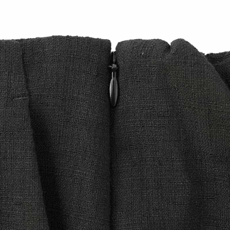 BARNEYS NEW YORK ウォッシャブル テーパードパンツ BLACK