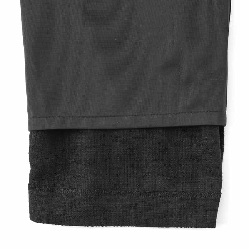 BARNEYS NEW YORK ウォッシャブル テーパードパンツ BLACK