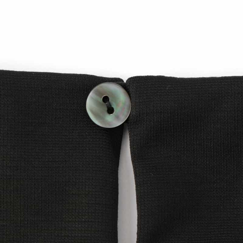 BARNEYS NEW YORK ウォッシャブル ウエストリボン ダブルスリーブカットソー BLACK