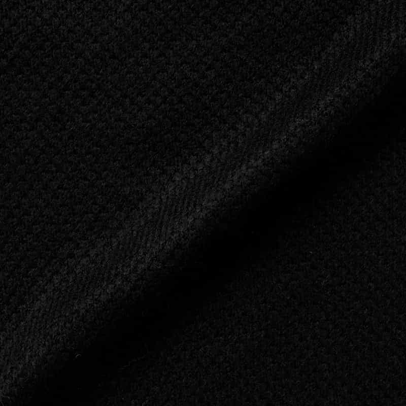 BARNEYS NEW YORK クルーネックケーブルニットプルオーバー BLACK