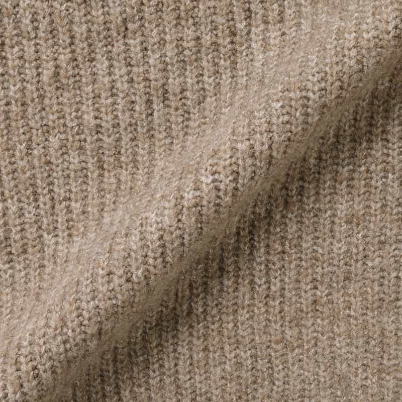 BARNEYS NEW YORK ジップアップニットブルゾン BEIGE