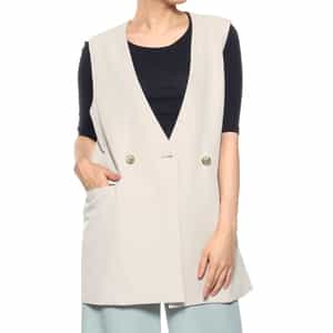 ウォッシャブル ノーカラージャケット