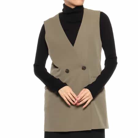 【BARNEY'S NEW YORK】 ノーカラージャケット サイズ36 BARNEYS NEWYORK バーニーズニューヨークノーカラージャケット