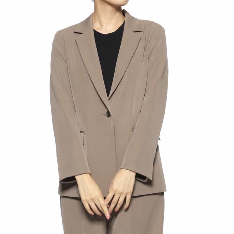 BARNEYS NEW YORK セットアップ ウォッシャブル テーラードジャケット KHAKI