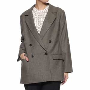 リサイクルウール ツイードライク ダブルブレストジャケット