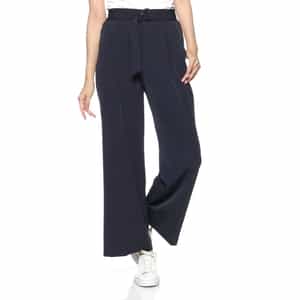 セットアップ ウォッシャブル ベルテッド ワイドパンツ