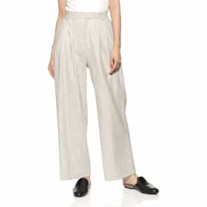 セットアップ タックワイドパンツ