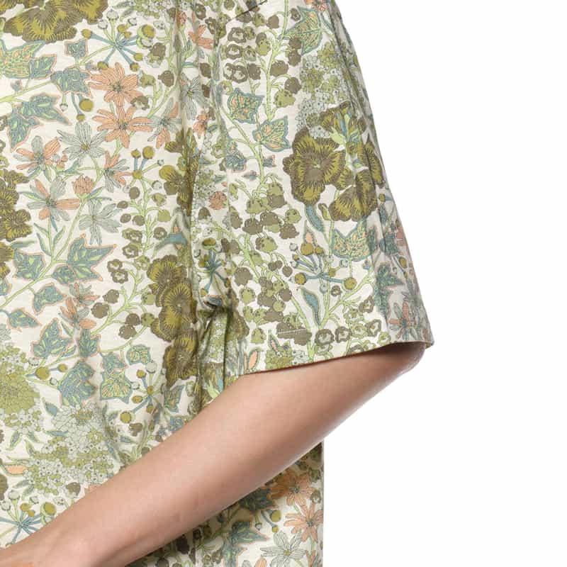 BARNEYS NEW YORK ジャージー素材ショートスリーブカジュアルシャツ IVORY