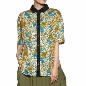 ジャージー素材ショートスリーブカジュアルシャツ