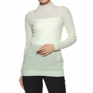 リブニットプルオーバー