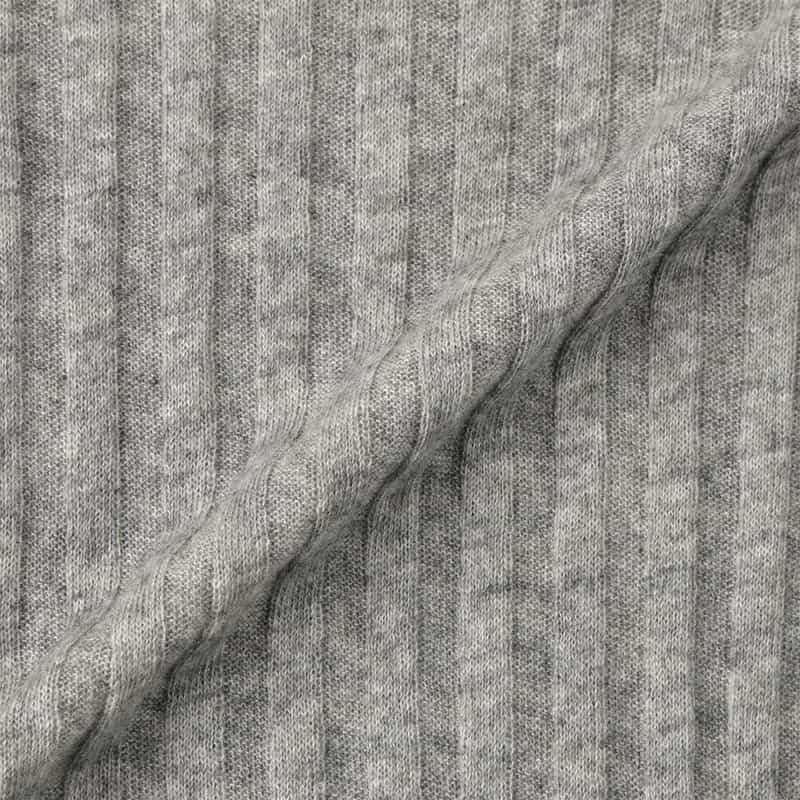 BARNEYS NEW YORK リブニットプルオーバー GRAY