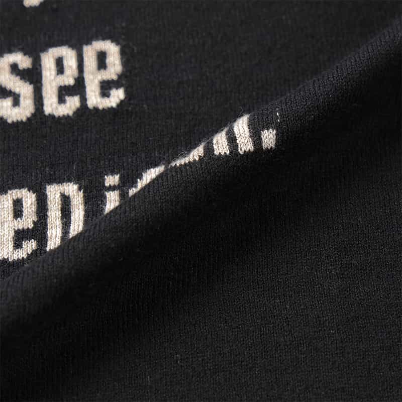 BARNEYS NEW YORK ウォッシャブル クルーネックニットプルオーバー BLACK