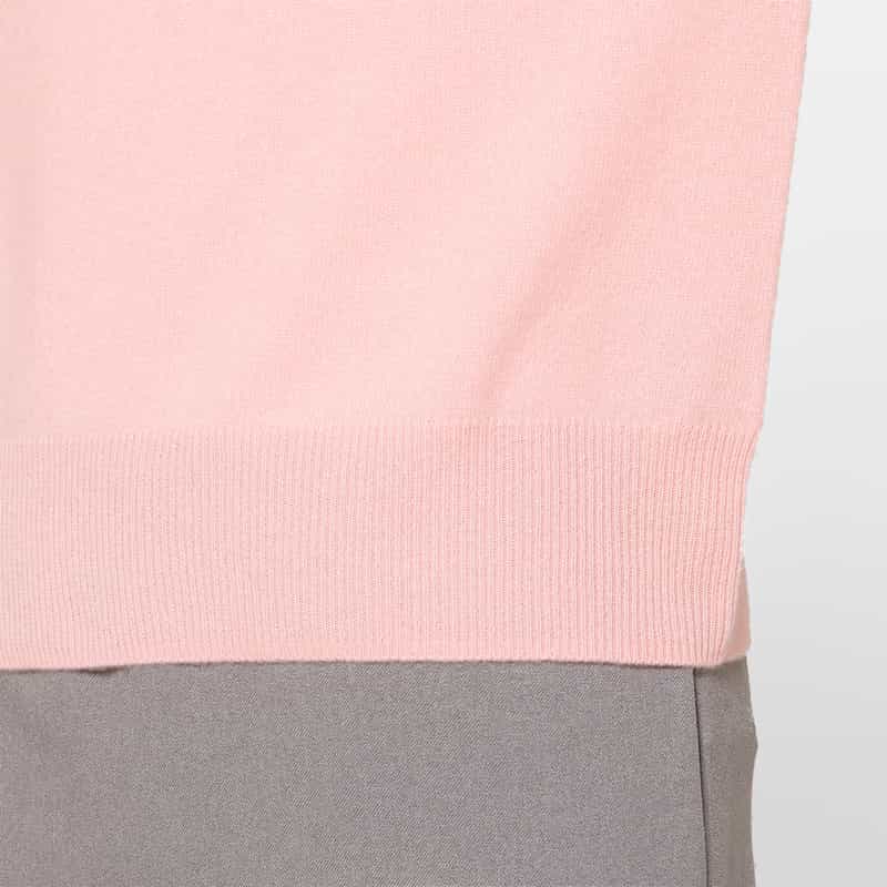 BARNEYS NEW YORK カシミヤ素材 モックネックニットプルオーバー LIGHT PINK