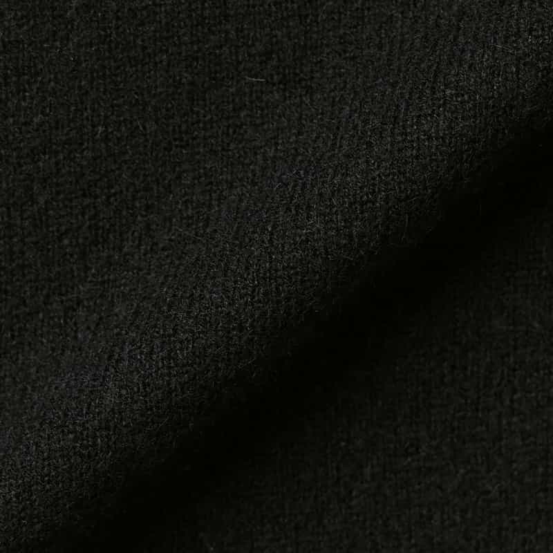 BARNEYS NEW YORK カシミヤ素材 タートルネックニットプルオーバー BLACK