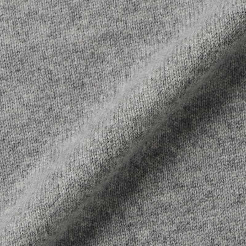 BARNEYS NEW YORK カシミヤ素材 タートルネックニットプルオーバー GRAY