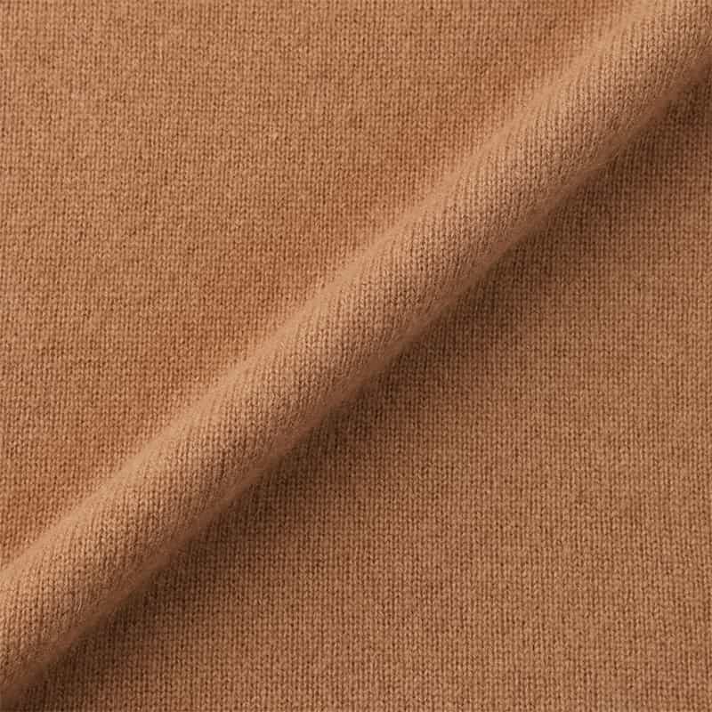 BARNEYS NEW YORK カシミヤ素材モックネックニットドレス LIGHT BROWN