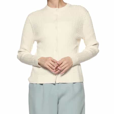 ケーブルニットカーディガン