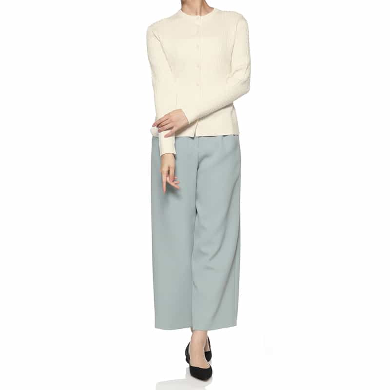 BARNEYS NEW YORK ケーブルニットカーディガン IVORY