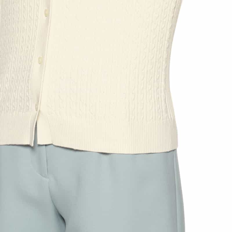 BARNEYS NEW YORK ケーブルニットカーディガン IVORY