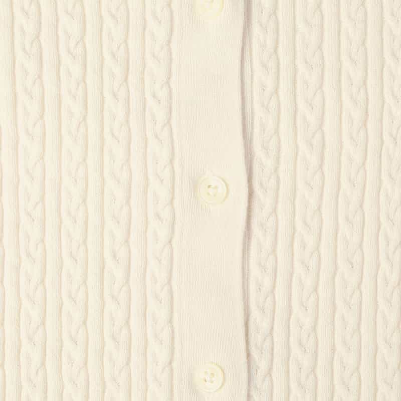 BARNEYS NEW YORK ケーブルニットカーディガン IVORY