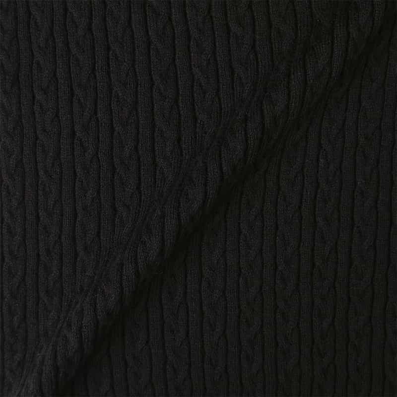 BARNEYS NEW YORK ケーブルニットカーディガン BLACK