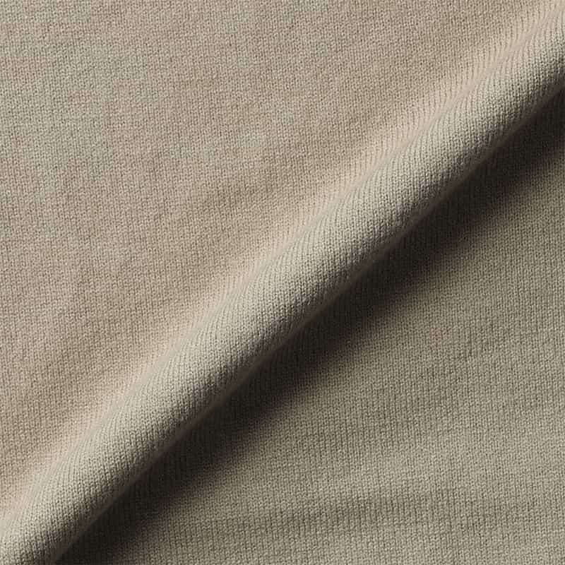 BARNEYS NEW YORK ウォッシャブル モックネックニットプルオーバー BEIGE