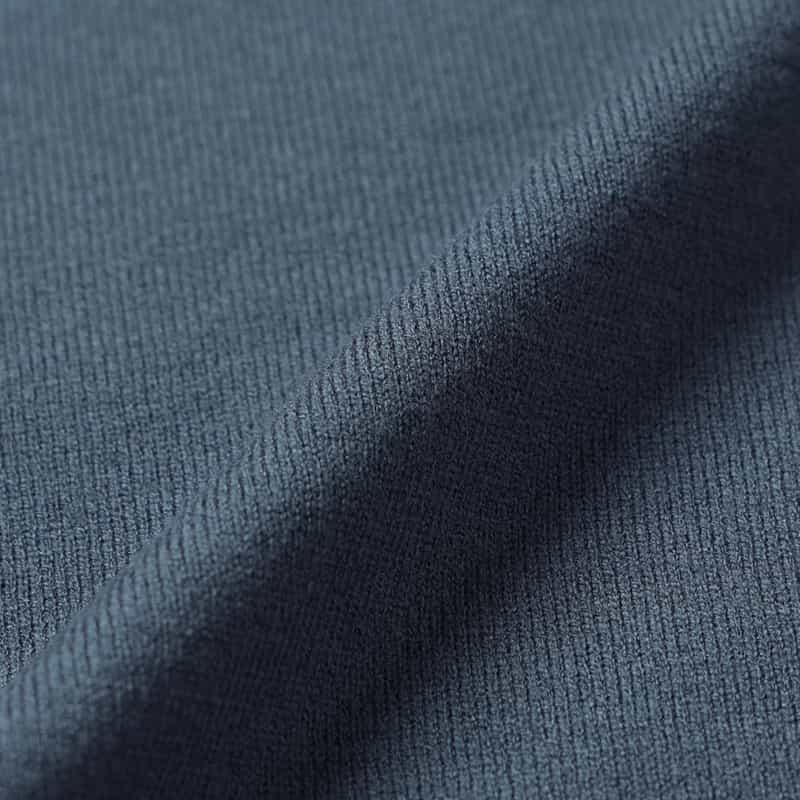 BARNEYS NEW YORK ウォッシャブル モックネックニットプルオーバー BLUE