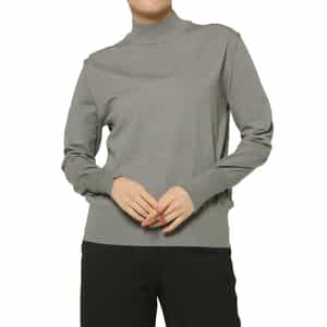 ウォッシャブル モックネックニットプルオーバー