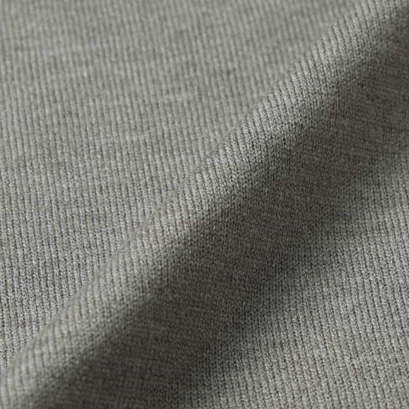 BARNEYS NEW YORK ウォッシャブル モックネックニットプルオーバー GRAY