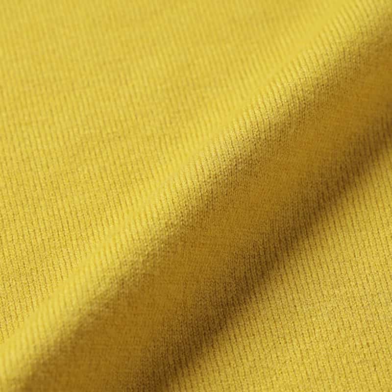 BARNEYS NEW YORK ウォッシャブル タートルネックニットプルオーバー YELLOW