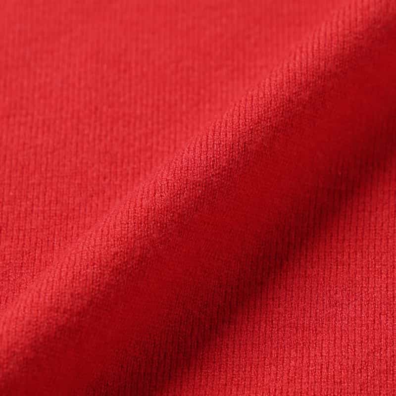 BARNEYS NEW YORK ウォッシャブル タートルネックニットプルオーバー RED