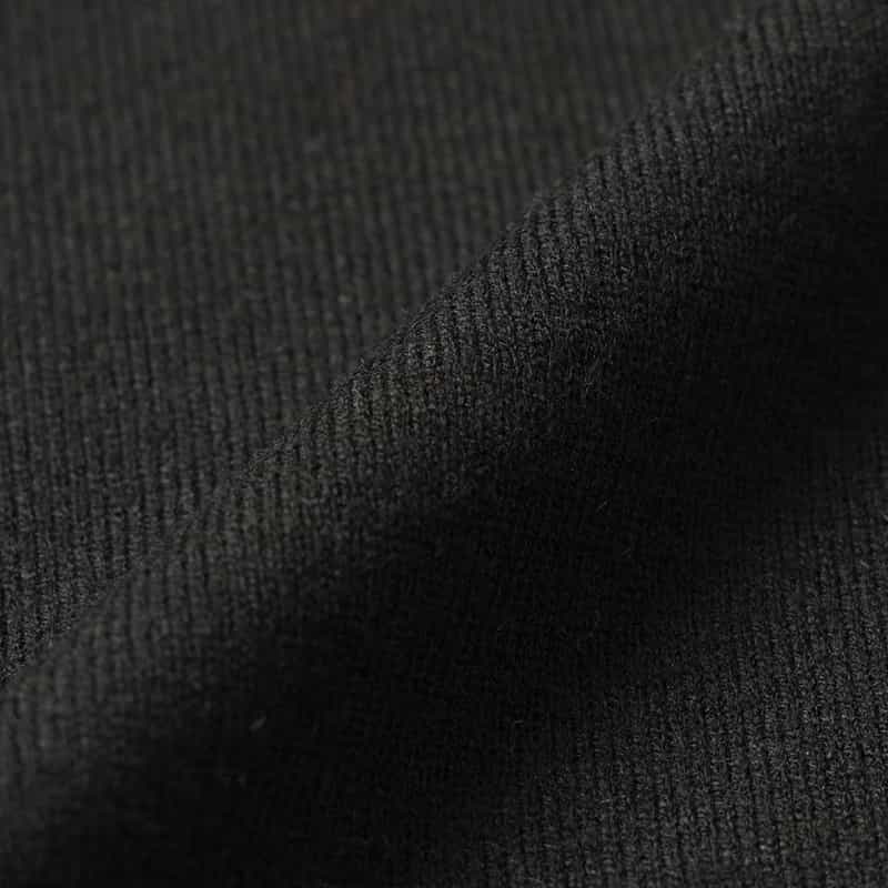 BARNEYS NEW YORK ウォッシャブル タートルネックニットプルオーバー BLACK