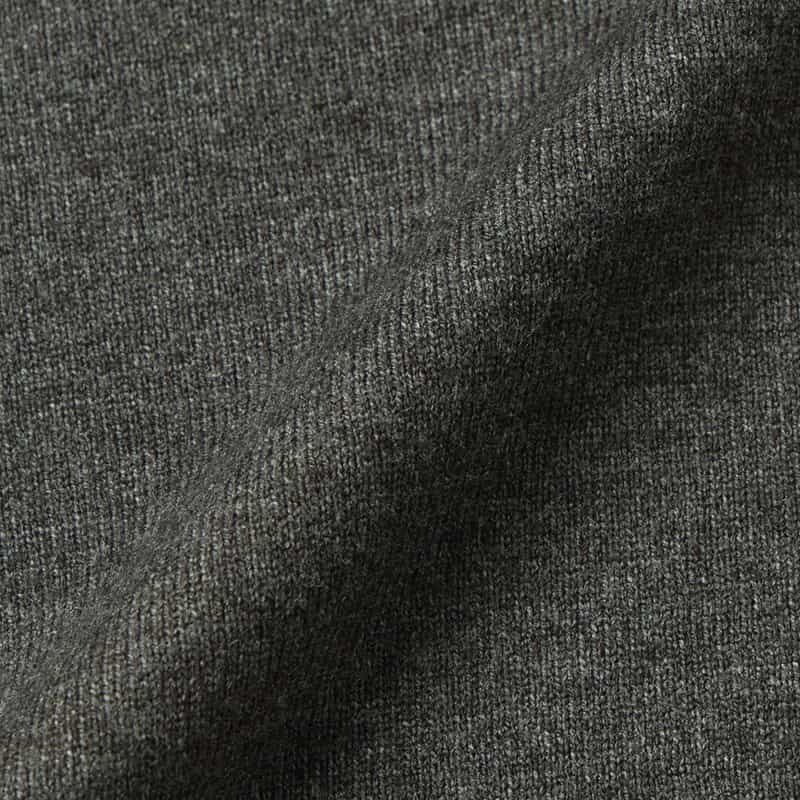 BARNEYS NEW YORK ウォッシャブル タートルネックニットプルオーバー DARK GRAY