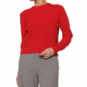 ウォッシャブル エルボーパッチデザインニットプルオーバー