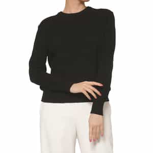 ウォッシャブル エルボーパッチデザインニットプルオーバー