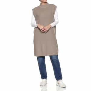 ウォッシャブル ノースリーブ チュニックニットプルオーバー