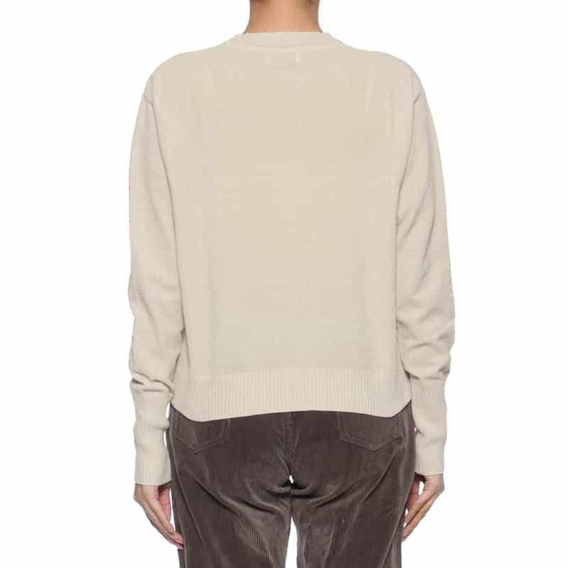 BARNEYS NEW YORK ダブルジップ ニットカーディガン OFF WHITE