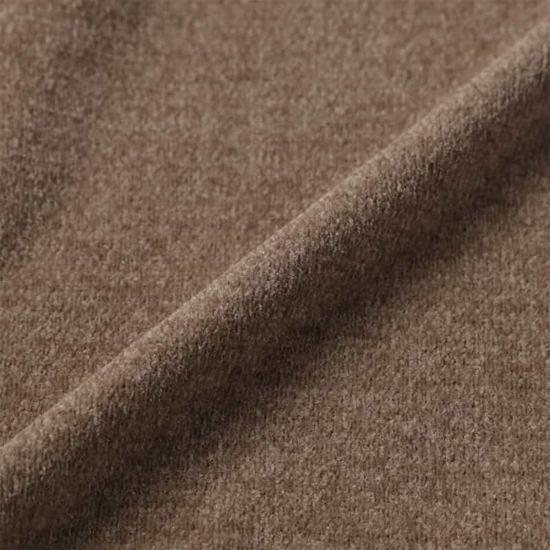 BARNEYS NEW YORK ダブルジップ ニットカーディガン DARK BROWN