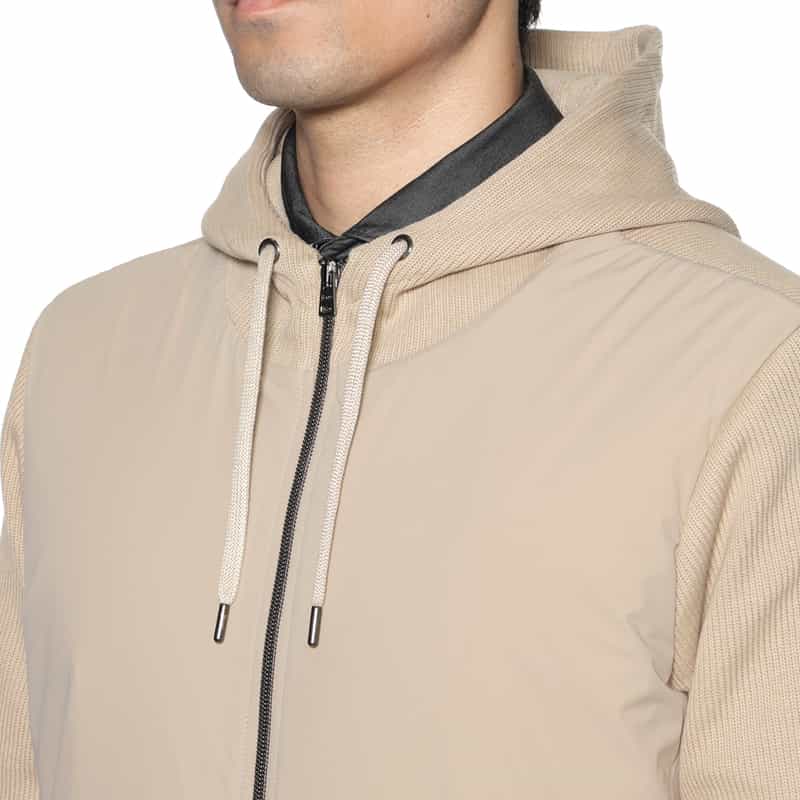 HERNO HERNO＜ヘルノ＞ 切替フルジップパーカー BEIGE