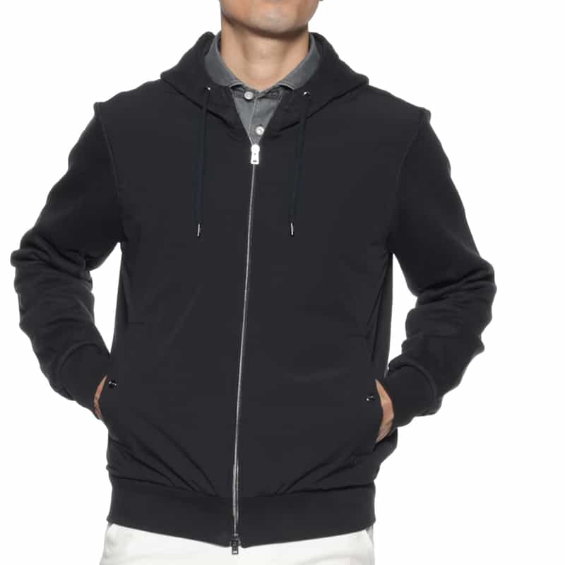 HERNO HERNO＜ヘルノ＞ 切替フルジップパーカー NAVY