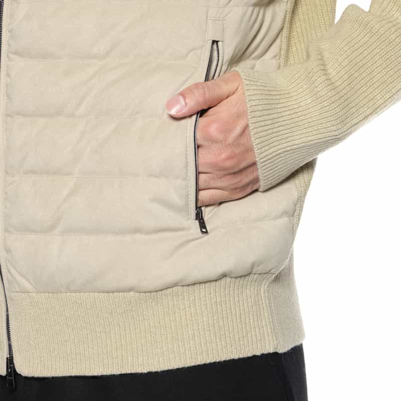 HERNO HERNO＜ヘルノ＞ ダウン切替ブルゾン IVORY