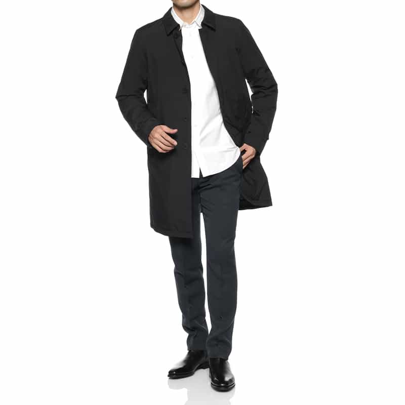 HERNO HERNO＜ヘルノ＞ ステンカラーコート BLACK