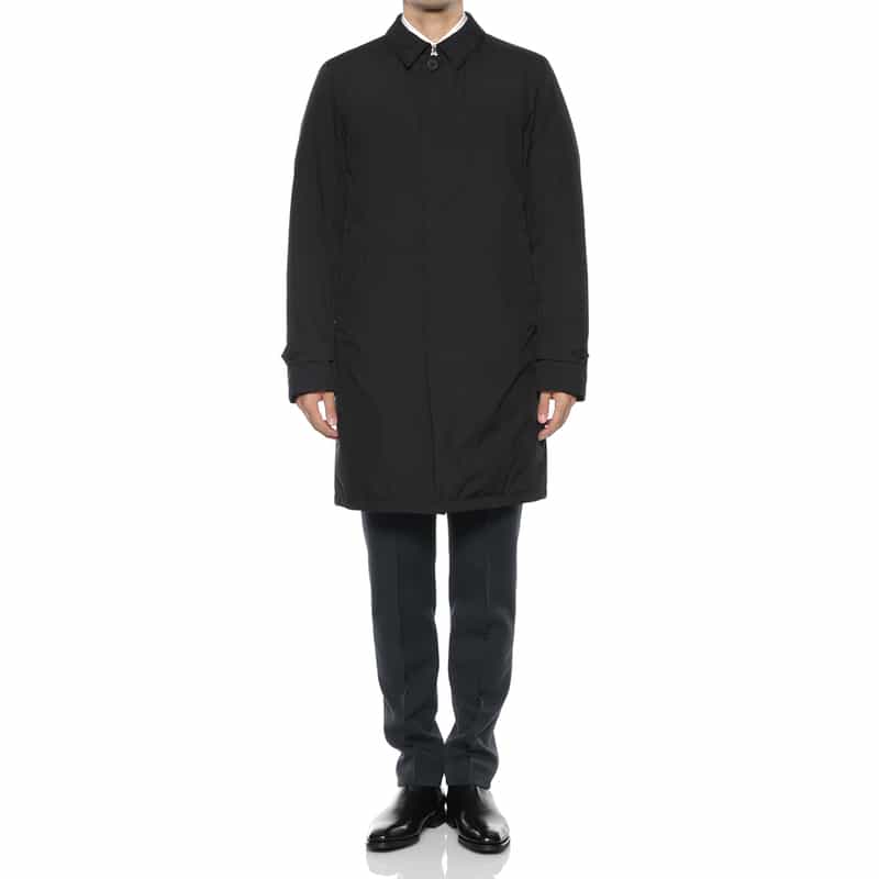 HERNO HERNO＜ヘルノ＞ ステンカラーコート BLACK