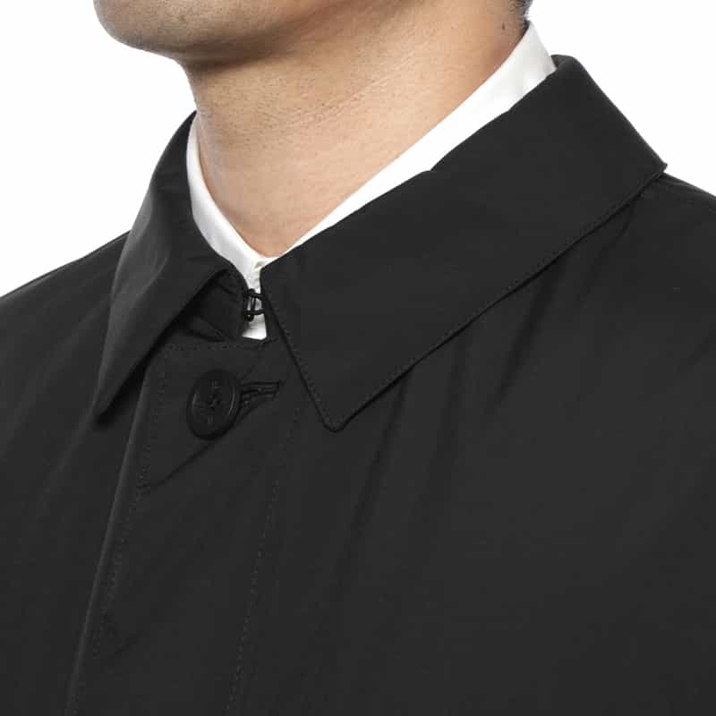 HERNO HERNO＜ヘルノ＞ ステンカラーコート BLACK