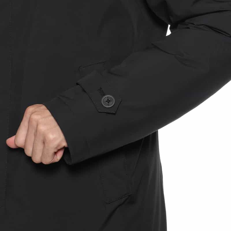 HERNO HERNO＜ヘルノ＞ ステンカラーコート BLACK