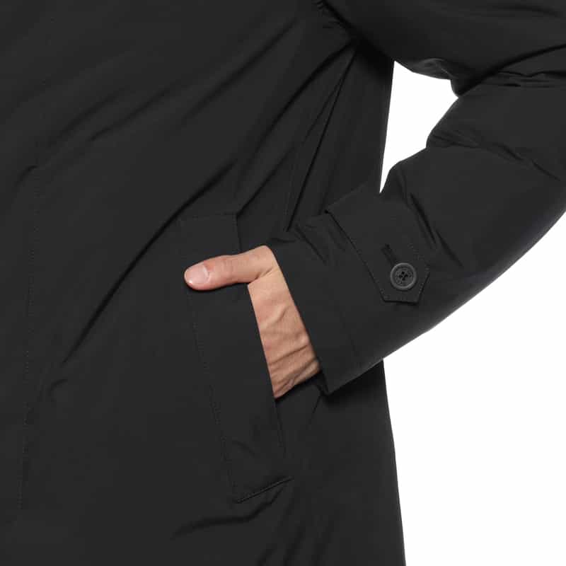 HERNO HERNO＜ヘルノ＞ ステンカラーコート BLACK