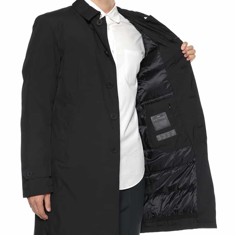 HERNO HERNO＜ヘルノ＞ ステンカラーコート BLACK