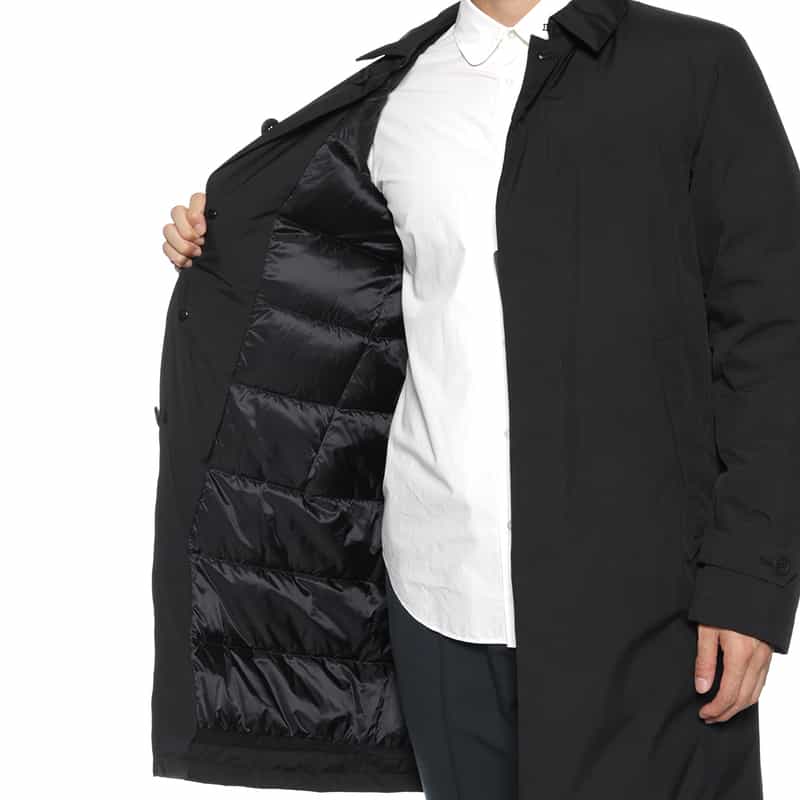 HERNO HERNO＜ヘルノ＞ ステンカラーコート BLACK