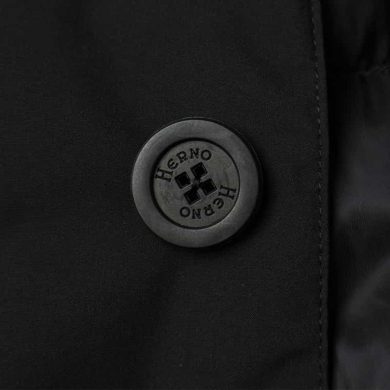 HERNO HERNO＜ヘルノ＞ ステンカラーコート BLACK